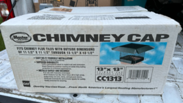 GAF Master Flow Galvanized Steel Fixed Chimney Cap, BLACK - CC1313 13&quot; x... - $817.81 MXN