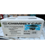 GAF Master Flow Galvanized Steel Fixed Chimney Cap, BLACK - CC1313 13" x... - $44.45