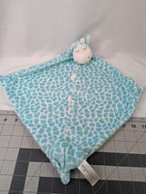 Angel Dear Teal Blue Giraffe Cow Lovey Security Blanket Plush Stuffed Animal Toy - £45.05 GBP