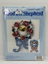 Good Shepherd Vintage 1990 Cross-Stitch Kit 2 Doorknob Hanger Wreaths 7x... - $9.49