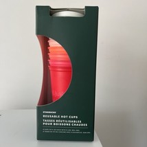 2019 Starbucks Reusable Hot Cups with Lids - 6 Pack Limited Edition Holiday Pink - £19.37 GBP