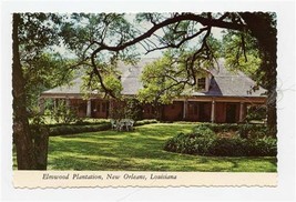 Elmwood Plantation Postcard River Road New Orleans Louisiana 1974 - £14.24 GBP