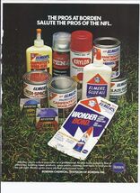 1979 Bordon Print Ad Chemical Elmers Glue Krylon mystik 8.5" x 11" - $19.75
