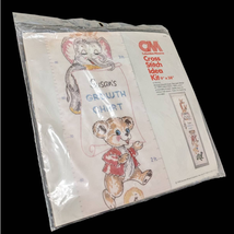 Columbia Minerva Cross Stitch Ideas Kit Growth Chart 9x38 Vintage 70s US... - £15.64 GBP