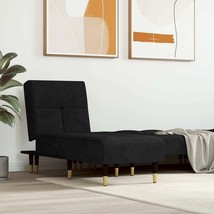 Chaise Longue Black Velvet - $4,680.65 MXN