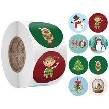 Snowman Xmas Tree Pattern Merry Christmas Sticker 500pcs/roll 1 inch  - $11.99+