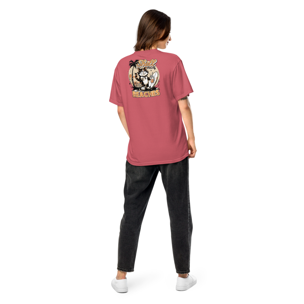 Unisex Garment-Dyed Heavyweight T-Shirt – Shell Yeah Back Print (Waterme... - $59.99