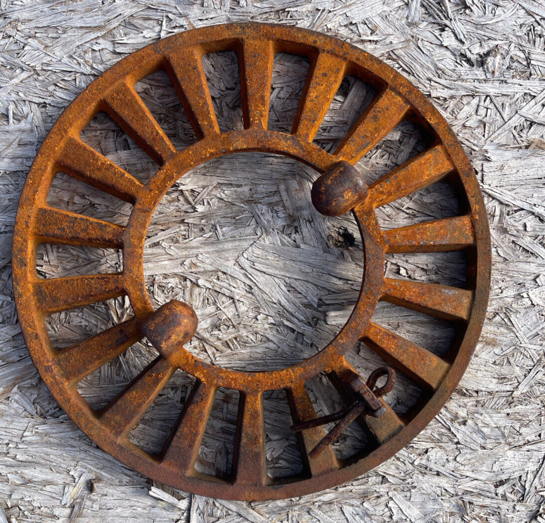 US Military M-1941 CAST IRON TENT STOVE OPEN FIRE ROUND &amp; DRAW GRATE NO ... - $77.39
