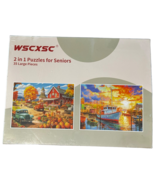 WSCXSC 2 in 1 Puzzles for Seniors - 35 Large Pieces - $17.65