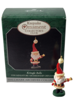 Hallmark Kringle Bells 1998 Miniature Membership Ornament Collectors Club Santa - £4.60 GBP