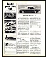 1977 Magazine Spec &amp; Test Sheet with Photo - Mercedes Benz 280CE A6 - $70.29 MXN