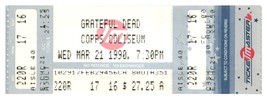 Grateful Dead Ticket Stub March 21 1990 Hamilton Ontario Canada Untorn - £35.47 GBP