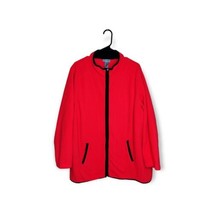 Catherine&#39;s Fleece Sweater Jacket Womens Plus Size 1X Full Zip 18/20W Ho... - $16.95