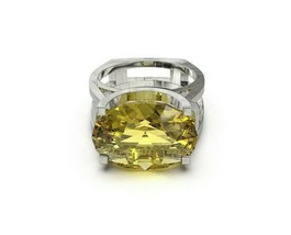 925 Sterling Silver Citrine Ring 13x18 mm Oval 7 ct Natural Citrine ring - £87.48 GBP
