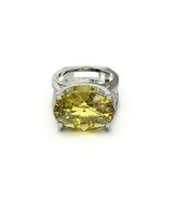 925 Sterling Silver Citrine Ring 13x18 mm Oval 7 ct Natural Citrine ring - £93.96 GBP