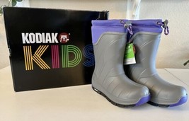 Children Boots Kamik Kids Grey Purple Snobuster 2 (Toddler/Little Kid/Bi... - £27.96 GBP