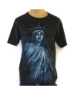 Ogabel Og Abel Mens Black T-Shirt Statue Of Liberty Blue Graphic  Large - $19.79