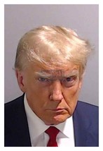 President Donald Trump Mugshot Fulton County 4X6 Photo Reprint - £6.26 GBP