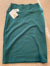 LuLaRoe Cassie Pencil Skirt Womens Size XS Solid green Geometric Print NWT - £9.04 GBP