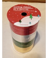 Curling Ribbon Shiny 3/16” x 80 ft Total 4 Color 20 ft Each By Happy Hom... - £4.70 GBP