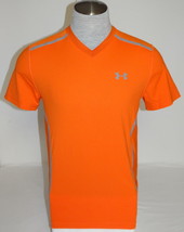 Under Armour Vent Moisture Wicking Orange Short Sleeve Athletic Shirt Me... - £63.94 GBP