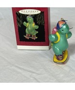 Hallmark Keepsake 1994 Ornament SON Green Dinosaur on Skateboard - $8.55