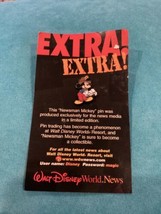 Disney pin Extra extra broadcast newsman Mickey LE Original cards - $9.90