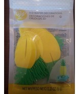 3-D Wafer Decorations Pineapple Wilton - $10.77