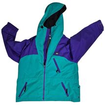 90s Woolrich Mens X Large Spell Out Color Block Full Zip Hooded Parka Ja... - $52.57