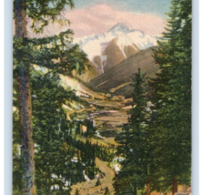 Bear Mountain Chattanooga Valley Colorado Postcard Linen Vintage Highway - £10.01 GBP