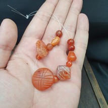 Wonderful Ancient Sasanian Etched Carnelian Bead in good Condition - £266.71 GBP