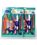 2 Packs Go Create 10 Ct Multicolor Face Paint Pens Washes Off With Soap ... - $19.99