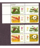 *US Scott #1376-1379 XI Botanical Congress 1969 - 6c MNH 2 Plate Blocks - $6.63 CAD