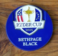 Ryder Cup Bethpage Black 2025 1.5 LARGE BALL MARKER TWO SIDED FROM Ahead - $19.75