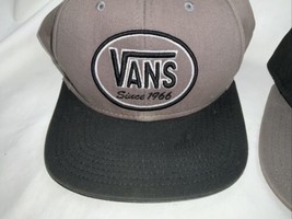 Vans Snapback Hat Lot 3 EUC Blue Brown Black Bear  - $34.64