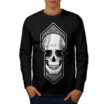 Skull Death Tee Metal Rock Men Long Sleeve T-shirt - £11.94 GBP