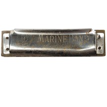 Vintage M Hohner Marine Band German Harmonica #1896 - £27.26 GBP
