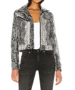 Blank NCY Faux Leather Jacket Sz S ( US 4) Grey - $94.21