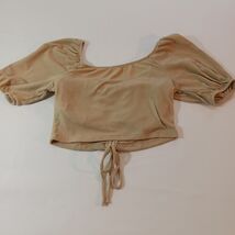 Active USA T12391 Women's Brown Short Sleeve Top Size Medium  image 2