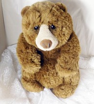 Dakin Lou Rankin Friends Plush Bear &quot;Jasper&quot; Brown &amp; Beige 12&quot; - Clean &amp; Nice! - £14.93 GBP