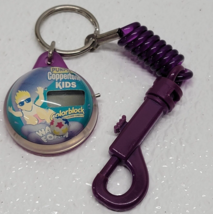 Vintage Purple Coppertone Kids Colorblock Wacky Foam Keychain - £38.27 GBP