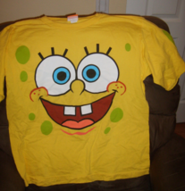 SpongeBob Squarepants Face Adult T-Shirt - LARGE - $8.95