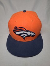 New Era 59Fifty Denver Broncos Super Bown 47 Orange Flat Bill Sz8  Fitted Hat - £14.39 GBP