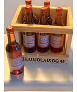 1/12 scale 6 pack  Budweiser beer bottles in crate. - $4.50