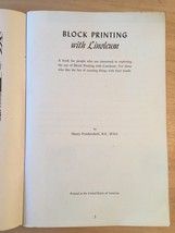 Vintage 50s/60s Linoleum Cutters Tool Set and Block Printing Booklet image 3