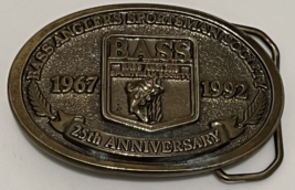 Bass Anglers Sportsman Society Belt Buckle 25th Anniversary 1992 Sport F... - £11.55 GBP