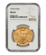 1910-S $20 NGC MS64 - $3,615.68