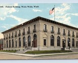 Federal Building Walla Walla  Washington WA UNP DB Postcard Q5 - $3.91