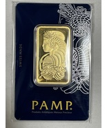 Gold Bar 31.10 Grams PAMP Suisse 1 Ounce Fine Gold 999.9 In Sealed Assay - £1,678.64 GBP