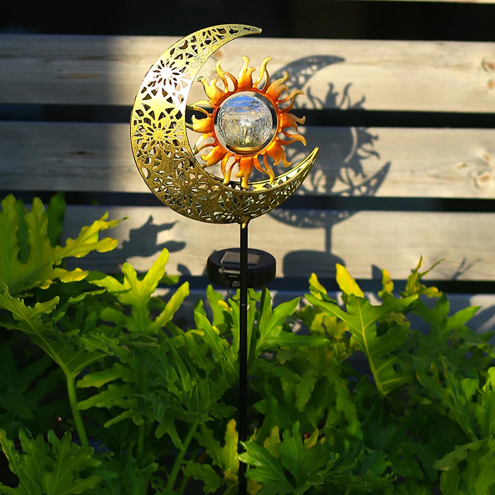 Solar Garden Light Moon  Waterproof Light-operated Ground Peg Lamp - £198.40 GBP